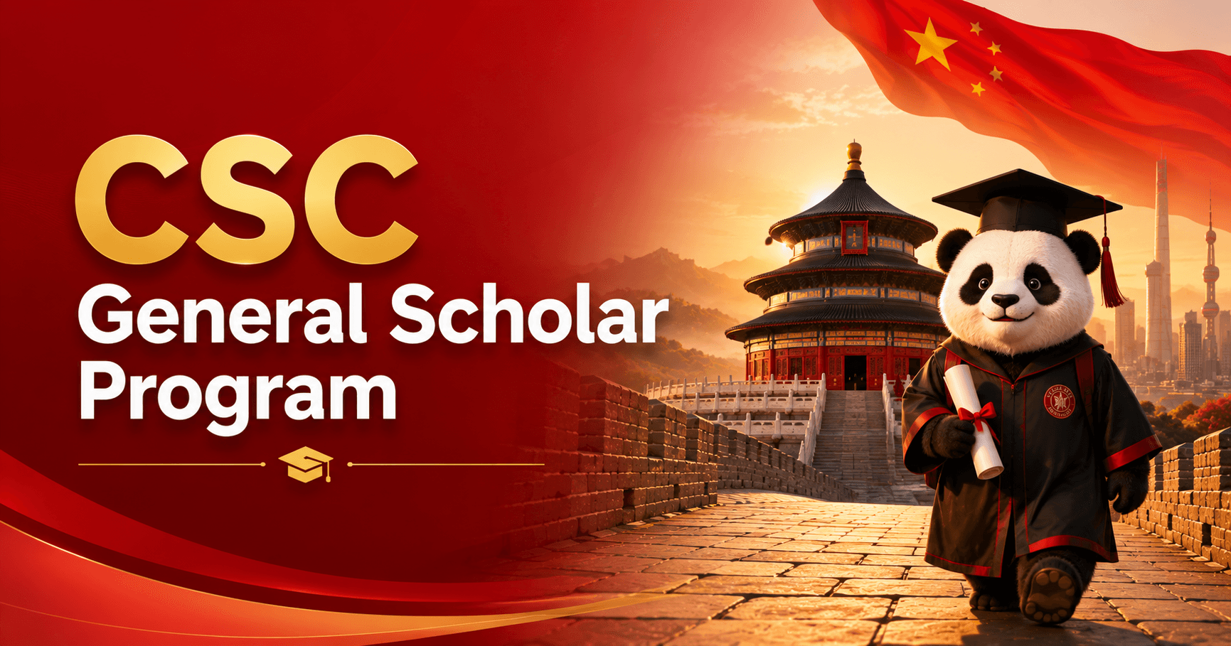CSC General Scholar Program: Study in China for 6 Months to 1 Year, Fully Funded